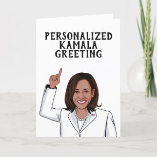 Cartão Saudação Kamala Personalizada