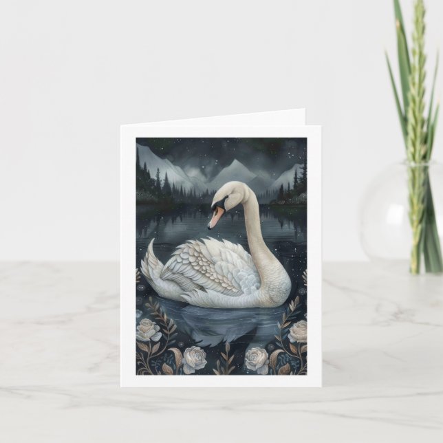 Cartão Saudação Náutica do Cisne Branco (Frente)