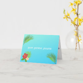 Cartão Saudação Personalizável Fuga da Ilha