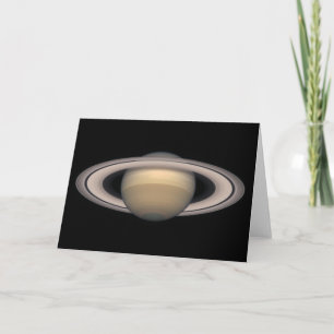 Cartão Saudação Saturno - Presente astronômico e c