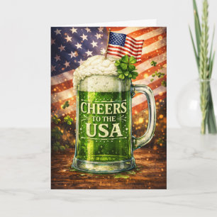 Cartão Saudações à Cerveja Verde do Dia de São Patrício A
