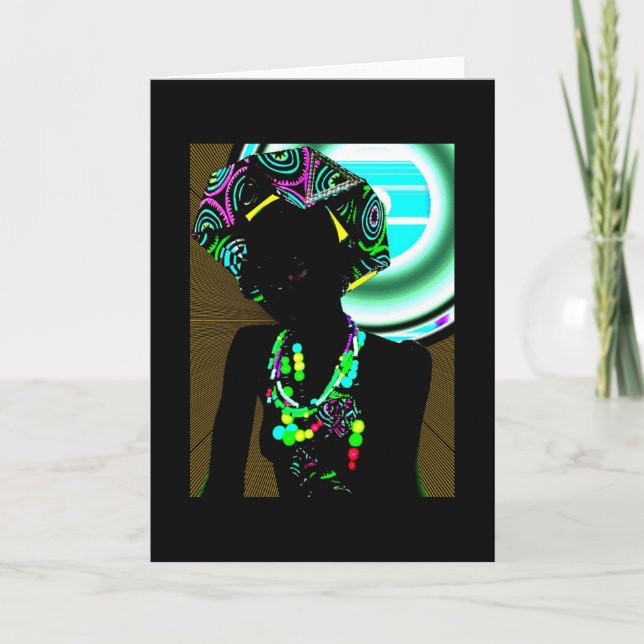 Cartão Saudações Africanas (Frente)