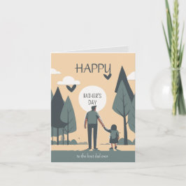 Cartão Saudações ao Melhor Pai de sempre, Adorável e Engr