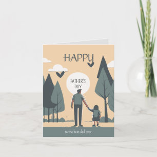 Cartão Saudações ao Melhor Pai do Mundo, Amável e Diverti
