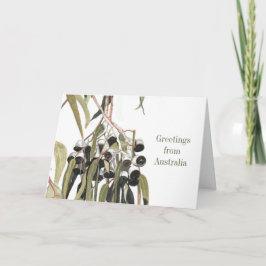 Cartão Saudações australianas de nozes