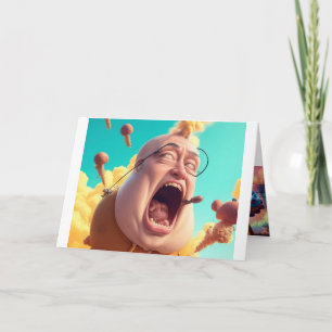 Cartão Saudações Cósmicas dos Aliens Farting Weirdo