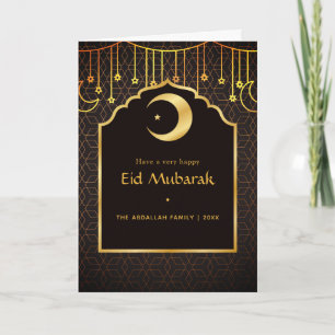 Cartão Saudações de Família Eid Mubarak