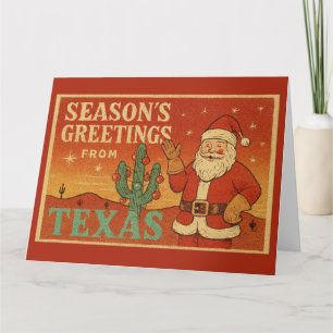 Cartão Saudações de Fim de Ano do Texas