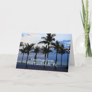 Cartão Saudações de Fort Lauderdale