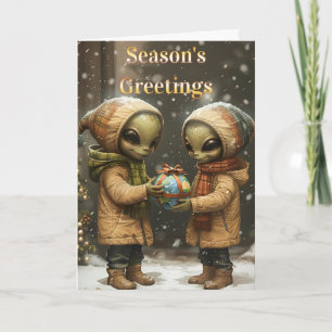 Cartão Saudações de Galactic Season