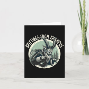 Cartão Saudações De Gruss Vom Krampus Natal Festivo