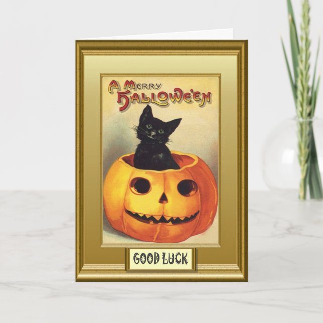 Cartão Saudações de Halloween (Frente)