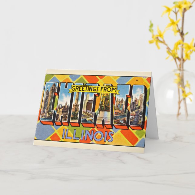 Cartão Saudações de Illinois (Flor Amarela)