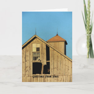 Cartão Saudações De Iowa