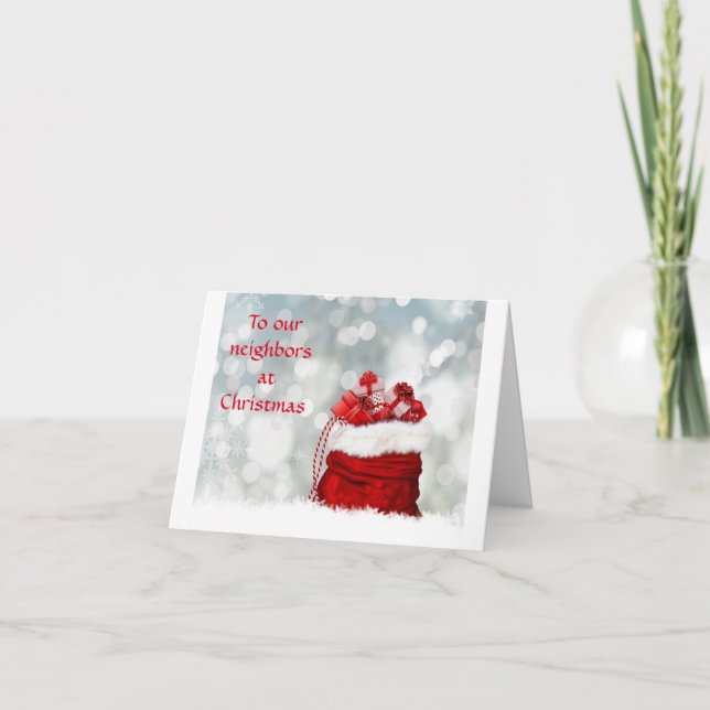 CARTÃO *SAUDAÇÕES DE NATAL/ANO NOVO* VIZINHO (Frente)