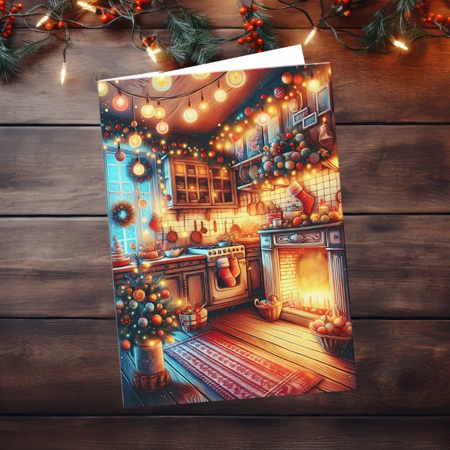 Cartão Saudações de Natal ao Antigo Estilo (Criador carregado)