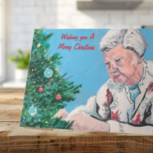 Saudações de Natal de NANNY/GRAMMY pintadas à mão