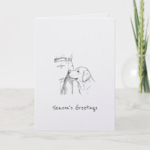 Saudações de Natal do Amante de Cachorro Engraçado