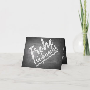 Cartão Saudações de Natal no quadro negro