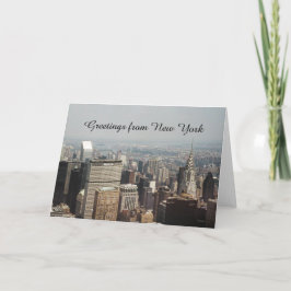 Cartão Saudações de Nova Iorque
