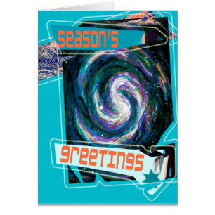 Cartão Saudações de uma galáxia distante!