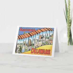 Cartão Saudações De Wilmington Delaware