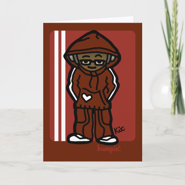 Cartão saudações do capô. (Frente)