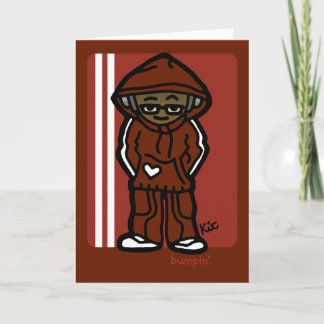 Cartão saudações do capô.