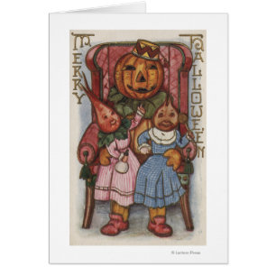 Cartão Saudações do Dia das Bruxas