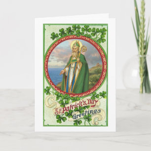Cartão Saudações do Dia de São Patrício Religiosas