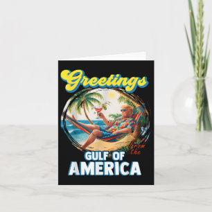 Cartão Saudações Do Golfo Da América