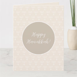 Cartão Saudações Elegantes de Feliz Hanukkah