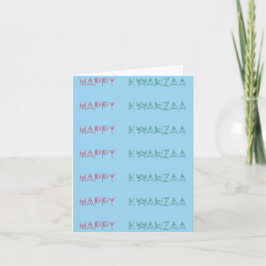 Cartão Saudações Felizes de Kwanzaa