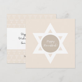 Cartão Saudações Felizes e Elegantes Hanukkah