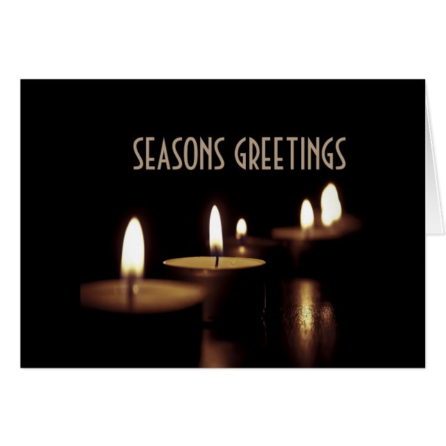 Cartão Saudações Festivas (Frente Horizontal)