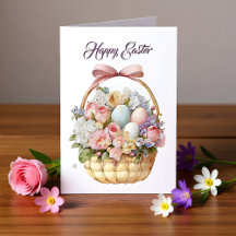 Saudações Florais Feliz Páscoa