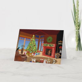 Cartão Saudações Passivas Anteriores ao Natal