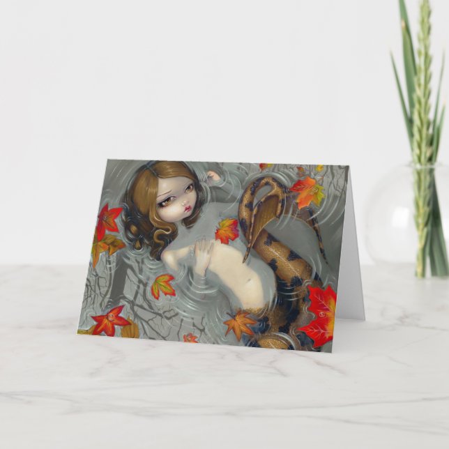 Cartão Saudável "Autumn Mermaid" (Frente)
