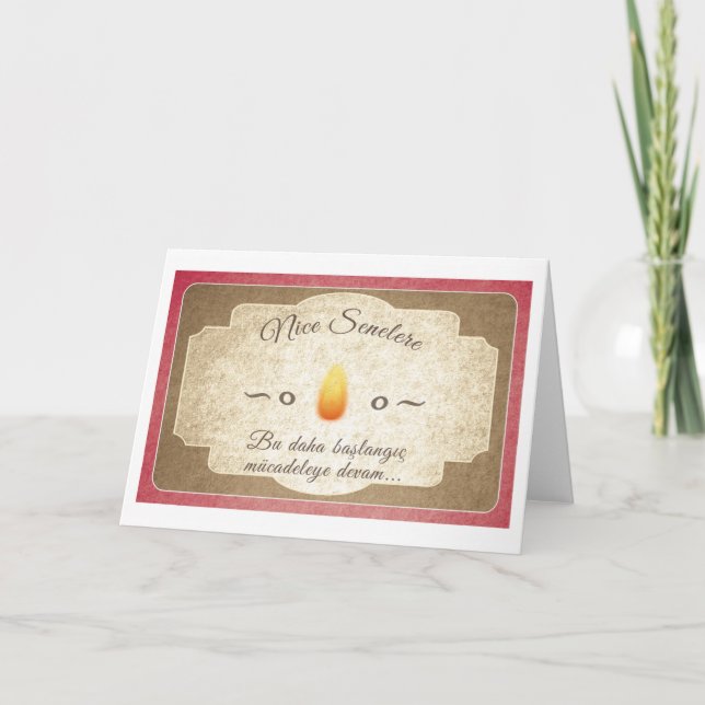 Cartão Saudável Doğum Günü Kutlama Kartı (Kadın) (Frente)