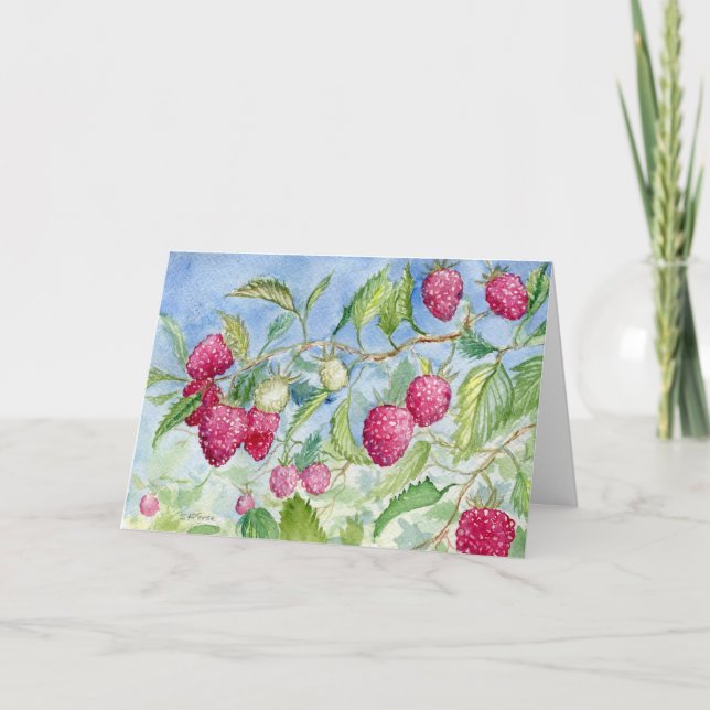 Cartão Saudável "Framboesa" (Frente)