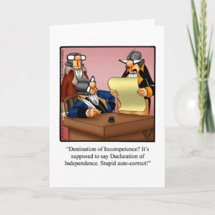 Cartão Saudável Humor "Spectickles", Quarto De Jul