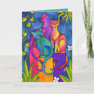 Cartão Saudável - Sentado Orgulhoso