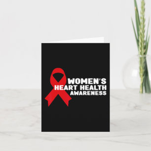 Cartão Saúde Cardíaca das Mulheres - Conscientização sobr
