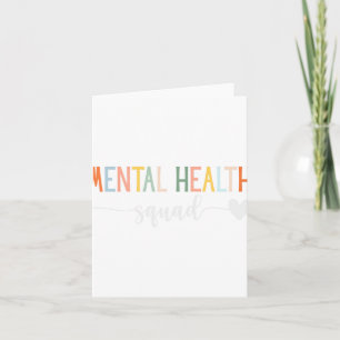 Cartão Saúde Esquadrão Cérebro Doença Mental Sensibilizaç