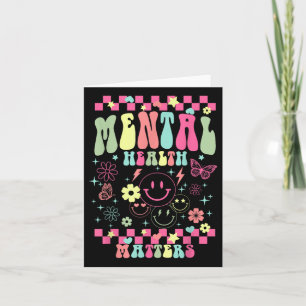 Cartão Saúde Mental Camisa Flor Saúde Mental Awarene