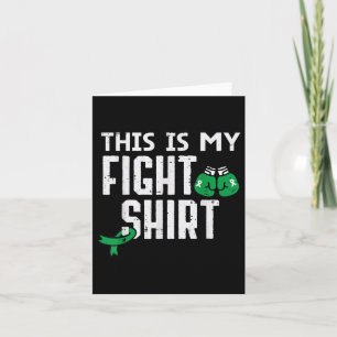 Cartão Saúde Mental Este Meu Combate Camisa Me Guerreiro