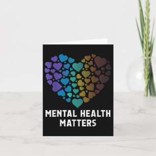 Cartão Saúde Mental Homens Consciência da Saúde Mental Mu