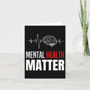 Cartão Saúde mental Problema do Cérebro Humano Sensibiliz