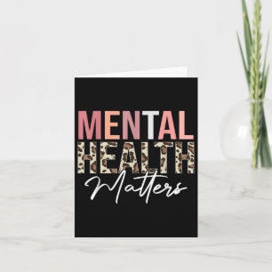 Cartão Saúde Mental S. Leopard Saúde Mental Humana Awaren
