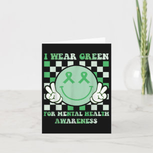 Cartão Saúde Mental Verde Eu Visto Saúde Mental Verde